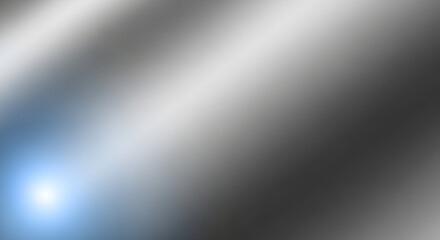 Abstract background featuring a gradient of silver, gray, and blue hues, with a bright light source.