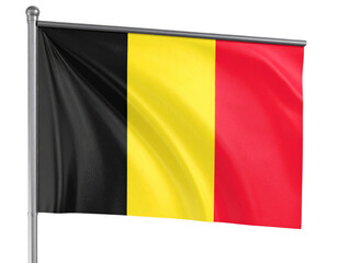 Fototapeta premium Belgium National Flag Illustration PNG