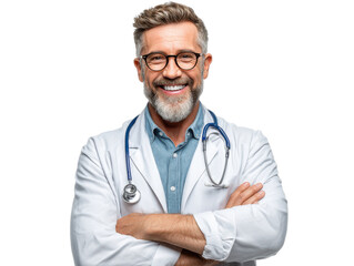 portrait of a male doctor with stethoscope