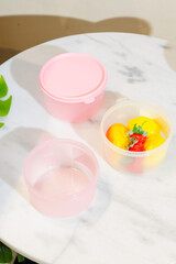 fresh yogurt with fruits
