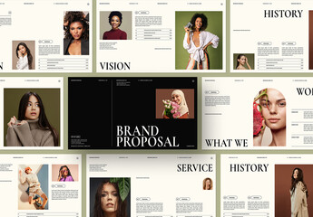 Elegant Minimalist Brand Proposal Presentation Template