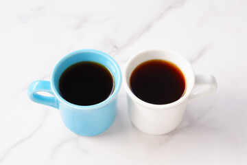 Coffee TIME - An image of 2(two) cups of fresh Coffee
