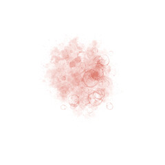 Red Bubble Alcohol Ink Abstract Wedding Transparent Background Decorative Design