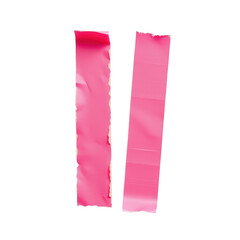 Naklejka premium Pink Scraps of Torn Tape on Transparent background for Creative Projects