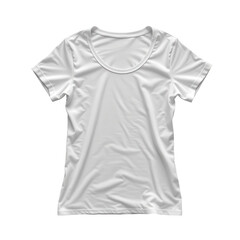 Plain White T-Shirt on Transparent Background for Casual Wear