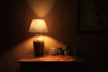 Nightstand Lamp Light & Shadow