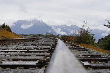 railroad in the mountains
