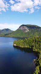 Mountain lake landscape