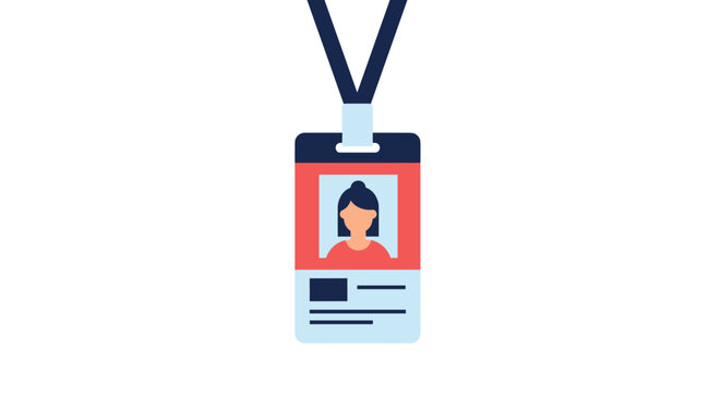 Professional ID badge with portrait for secure access and identification in business environments