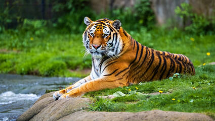Obraz premium Young woman standing in a field under a clear sky