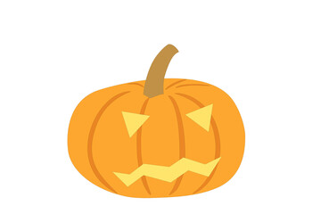 halloween pumpkin on white background