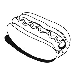 hot dog illustration