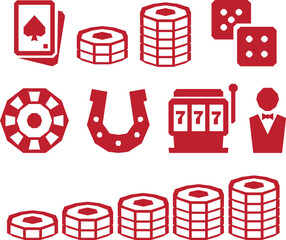 Casino & Gambling Icons Collection
