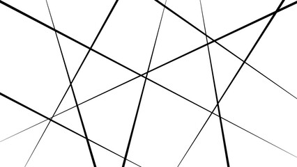 Abstract geometric pattern outline monochrome texture. Random chaotic lines abstract geometric pattern texture. 