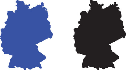 germany map isolated background