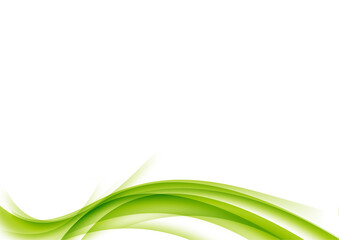 CURVE WAVE ABSTRACT BACKGROUND DESIGN GREEN