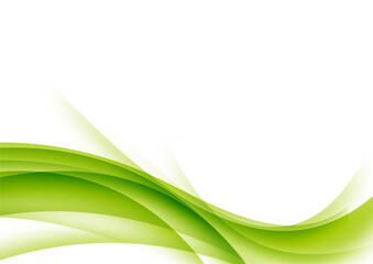 MINIMALIST CURVE WAVE ABSTRACT BACKGROUND DESIGN GREEN