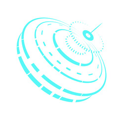 Tech Sci-Fi abstract Circle HUD display futuristic	