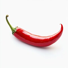 Red chili pepper on white background