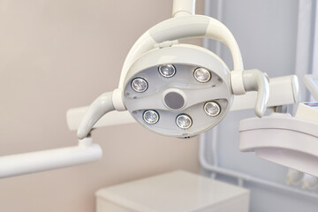 Modern dental operatory light fixture with led technology for enhanced dental visibility.