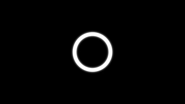circles on transparent background Circle Ring Accent Highlights Elements Night Sky, Effects pop up, line, shiny, blast background. circle shape element motion. 4k (2)