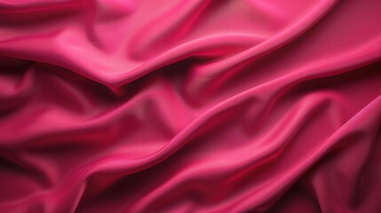 Obraz premium Luxurious dark pink silk, rich in texture and color. Perfect for elegant designs and festive occasions.