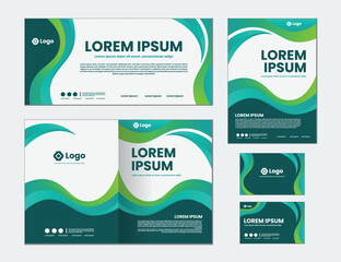 green branding business background design
