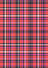 Seamless red and white gingham plaid pattern for fabric, tablecloth, or wallpaper design