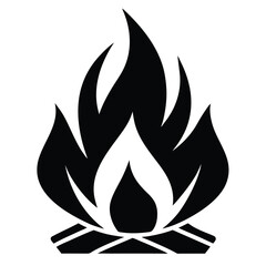 bonfire vector icon