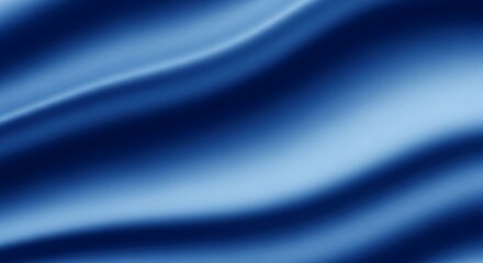 Fototapeta premium Elegant sapphire waves: a flowing gradient of indigo and sky blue abstraction