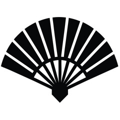 chinese new year fan vector icon