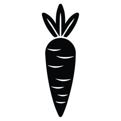 easter carrot vector icon