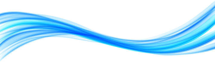 Elegant Blue Flow Wave for Creative Background © GraphicZone