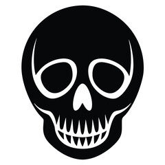 halloween skull vector icon