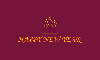 Happy new year design . Ai file, color: RGB .Expand file .