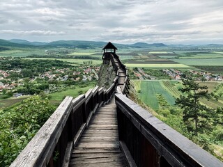 the famous observation tower Castle of Boldogkő, Hungary	