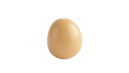 Single, light beige egg against a black background.