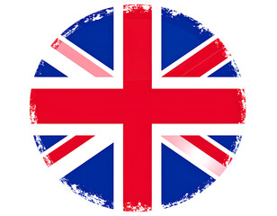 Round Great Britain flag icon