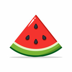 Watermelon Slice Vector Icon