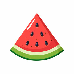 Watermelon Slice Vector Icon