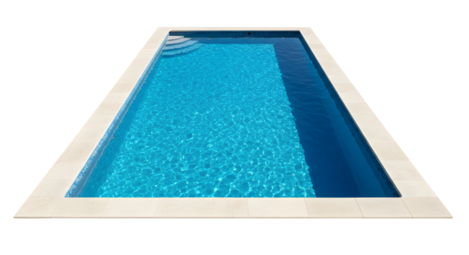 Inviting swimming pool with sparkling blue water for summer fun and relaxation in luxury backyard oasis