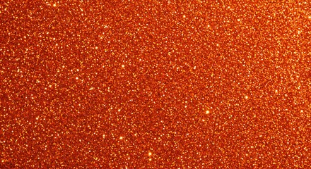 A rich and granular texture of countless small, shiny orange sparkles, ideal for a festive design element.