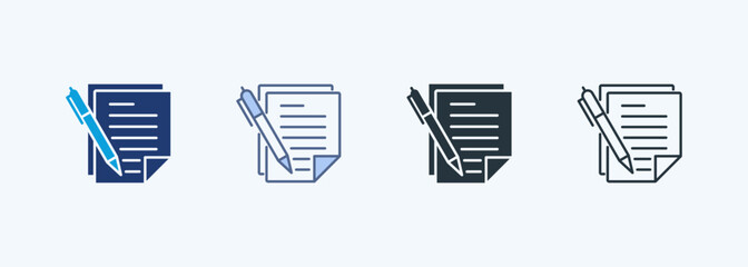 Note Multiple Style Icon Collection