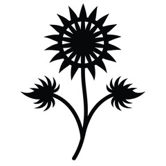 sundew plant vector icon