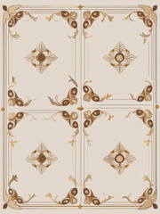 Obraz premium Vintage Ornate Pattern