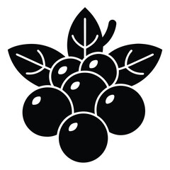 thanksgiving cranberry vector icon © SreeBinodiny