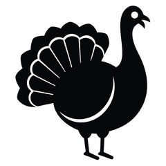 thanksgiving turkey vector icon