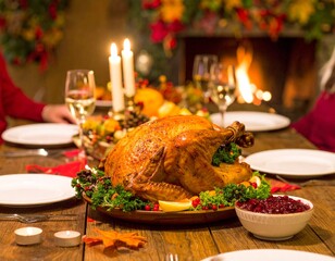 Mid-Autumn Festival with Colorful Lanterns and Mooncake