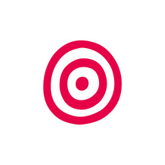 Concentric Blue Circles on White Background A Minimalist Design with Gradient Effects and Depth The doodle