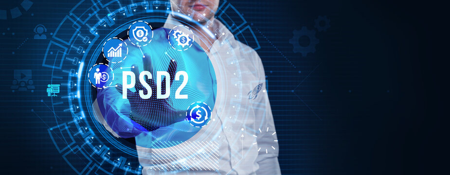 Fintech Financial technology Cryptocurrency investment and digital money. Business concept on virtual screen.